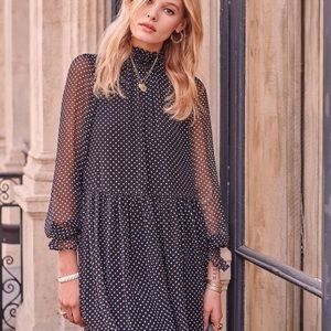 Sezane Olivia Polka Dot Dress